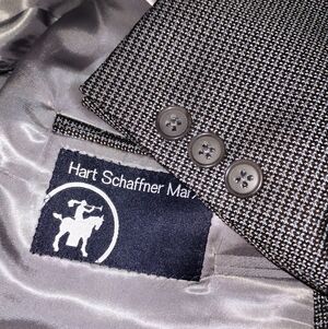 Hart Schaffner Marx Sport Coat Casual Blazer Jacket 46L